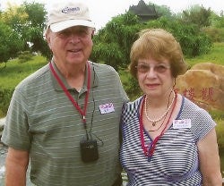Cathryn Girard with husband