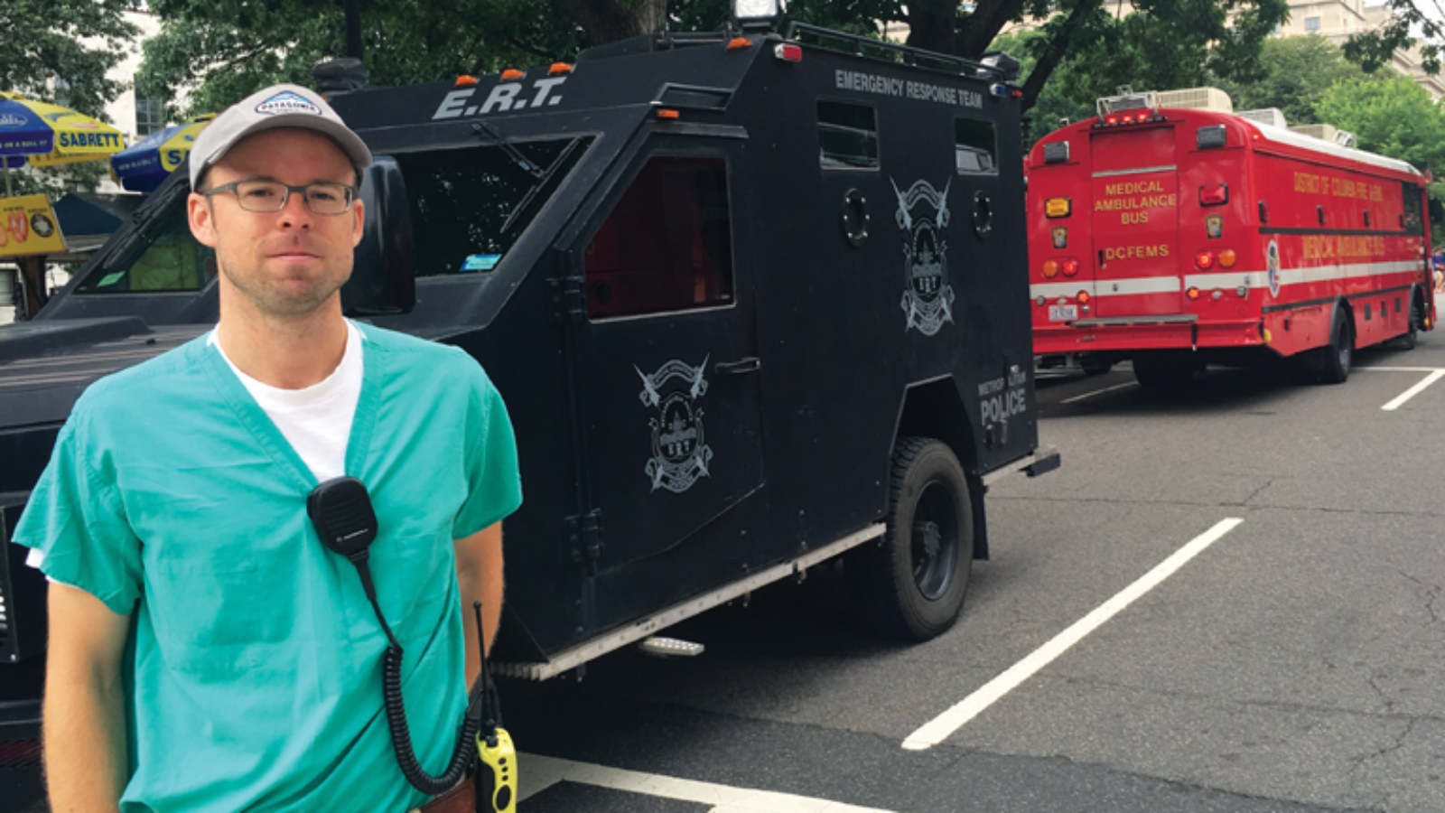 In addition to teaching wilderness medicine at Georgetown, Wilson works for the National Park Service as operational medical director of the National Capital Region, helping coordinate medical aid preparations for events like July 4 on the National Mall.