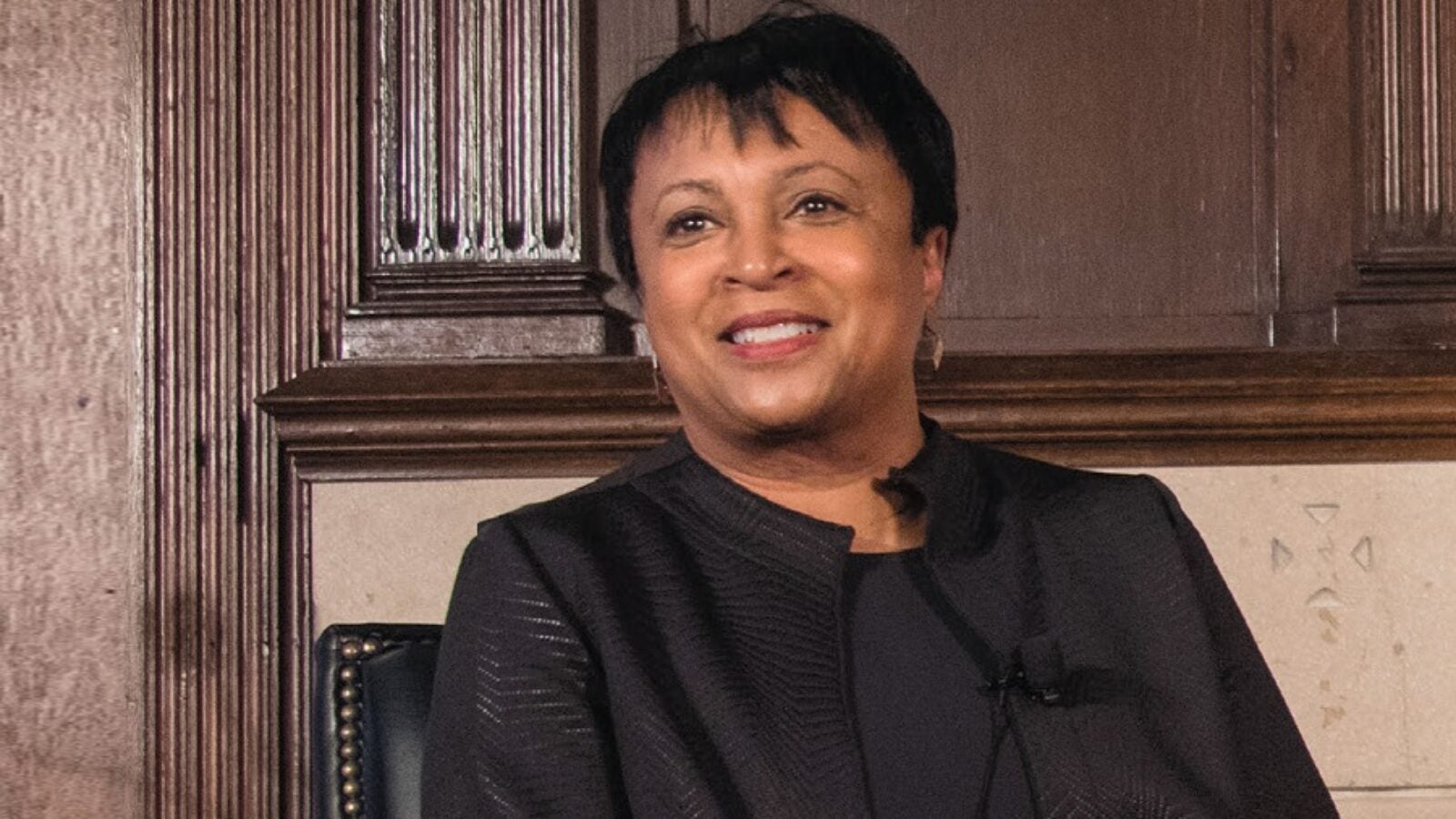 U.S. Librarian of Congress Carla Hayden discussed the current and future state of libraries in Copley Formal Lounge, October