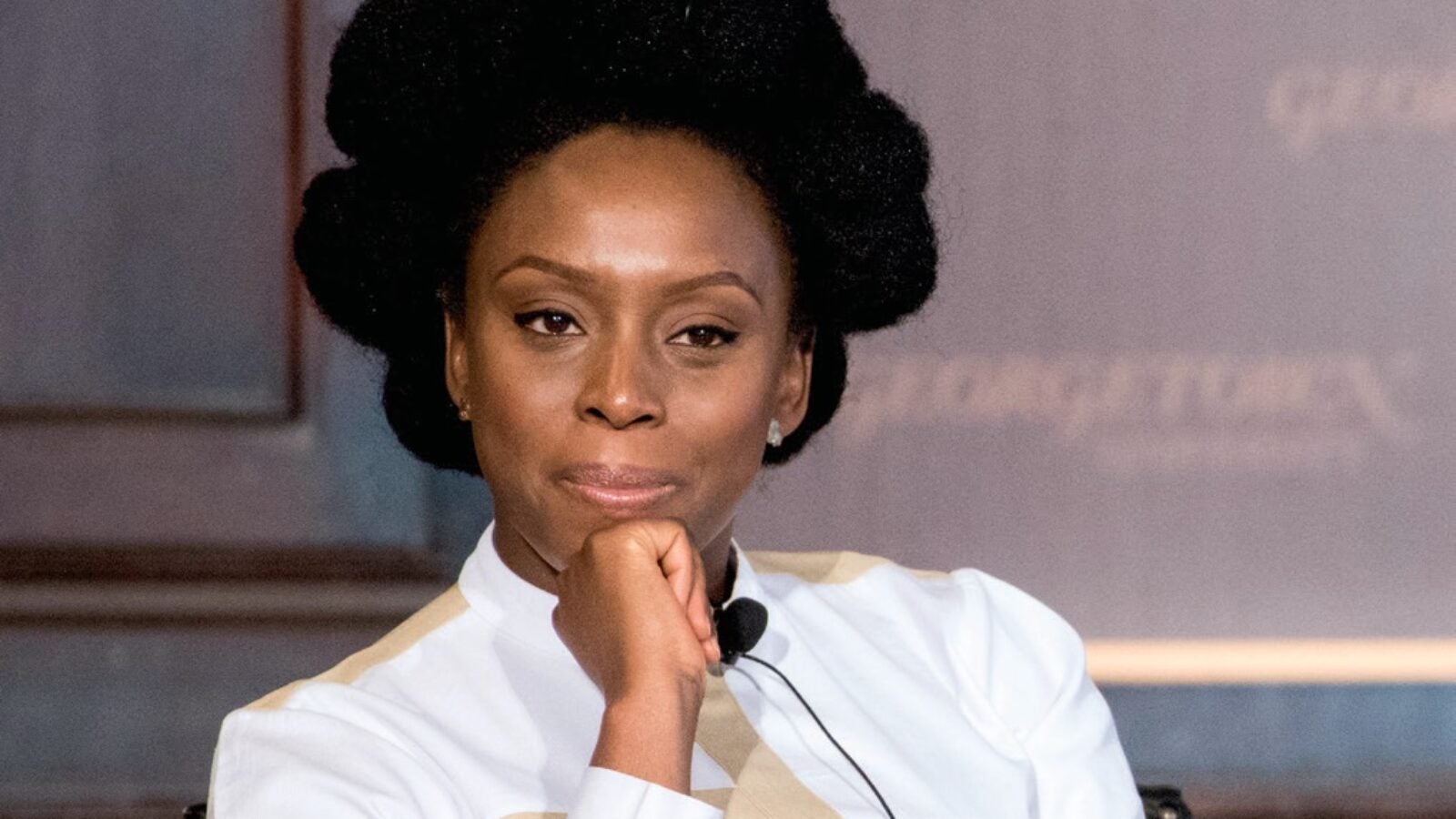 As part of Georgetown’s Faith and Culture Lecture Series, award-winning author Chimamandza Ngozi Adichie spoke in Gaston Hall.