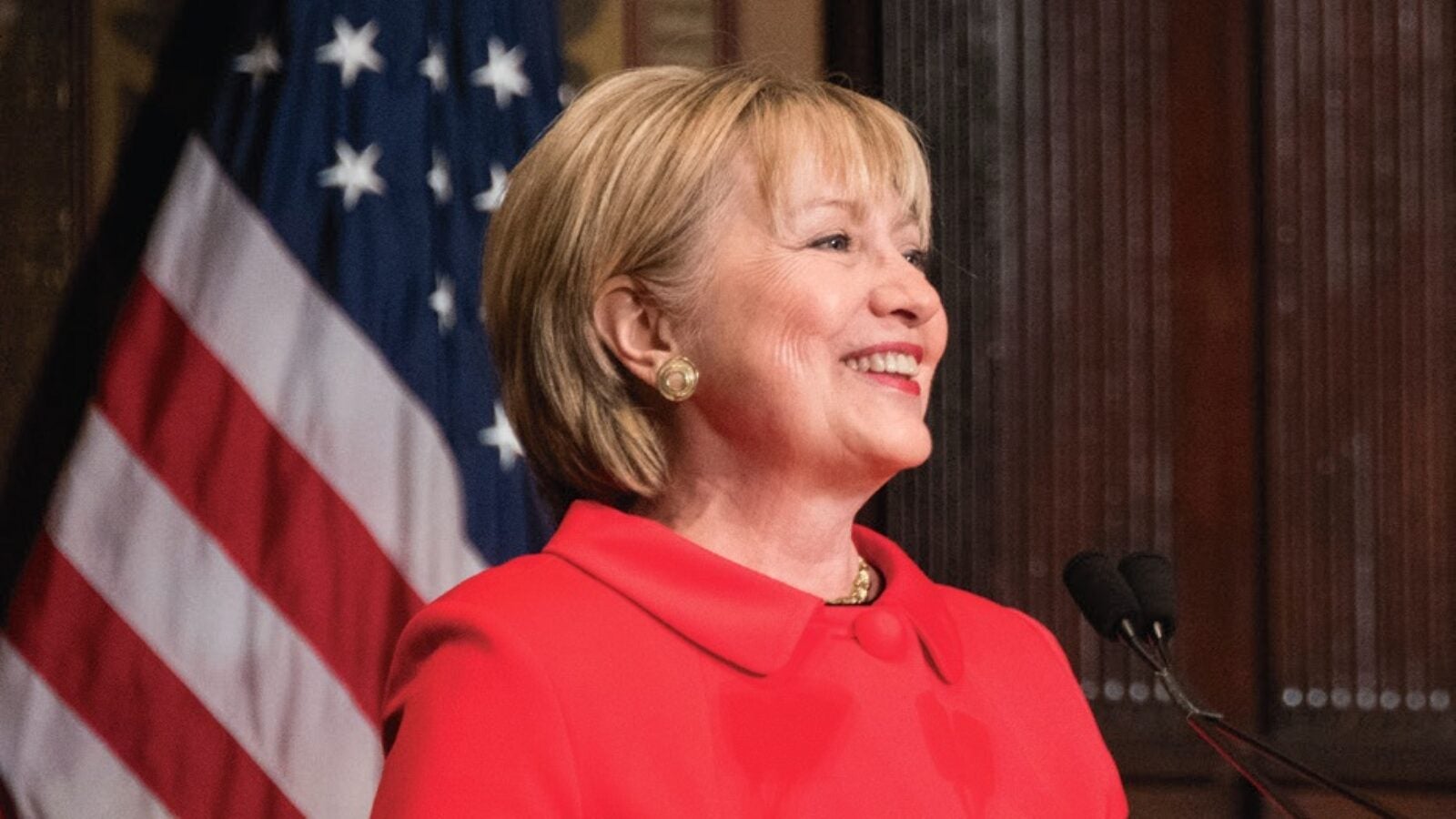 Former U.S. Secretary of State and former presidential candidate Hillary Rodham Clinton spoke on advancing the rights of women and girls, March.