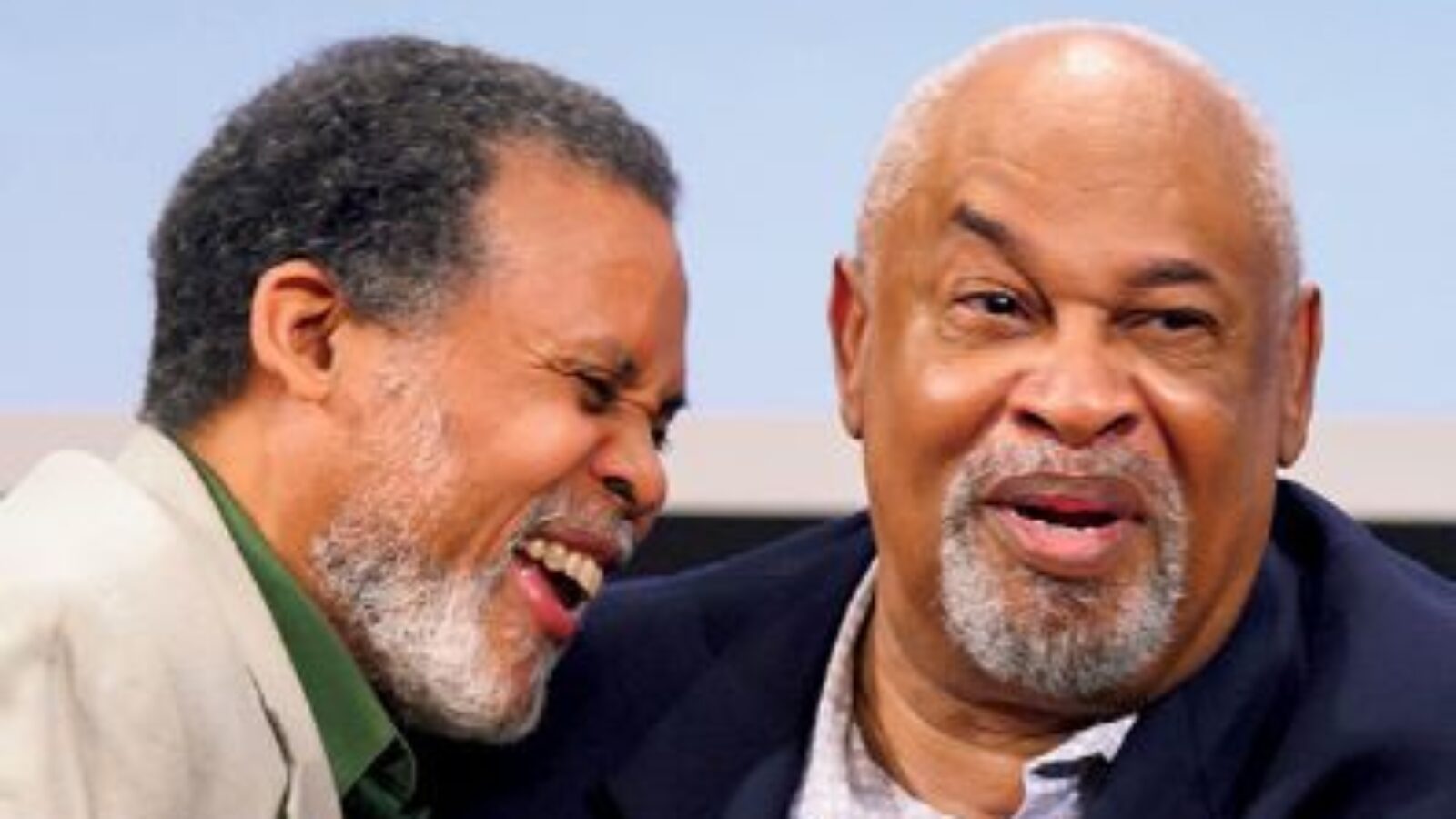 James “Ches” Chesley (C’75) shares a laugh with panelist Sam Harvey (L’83), advisor for regional projects at Georgetown.