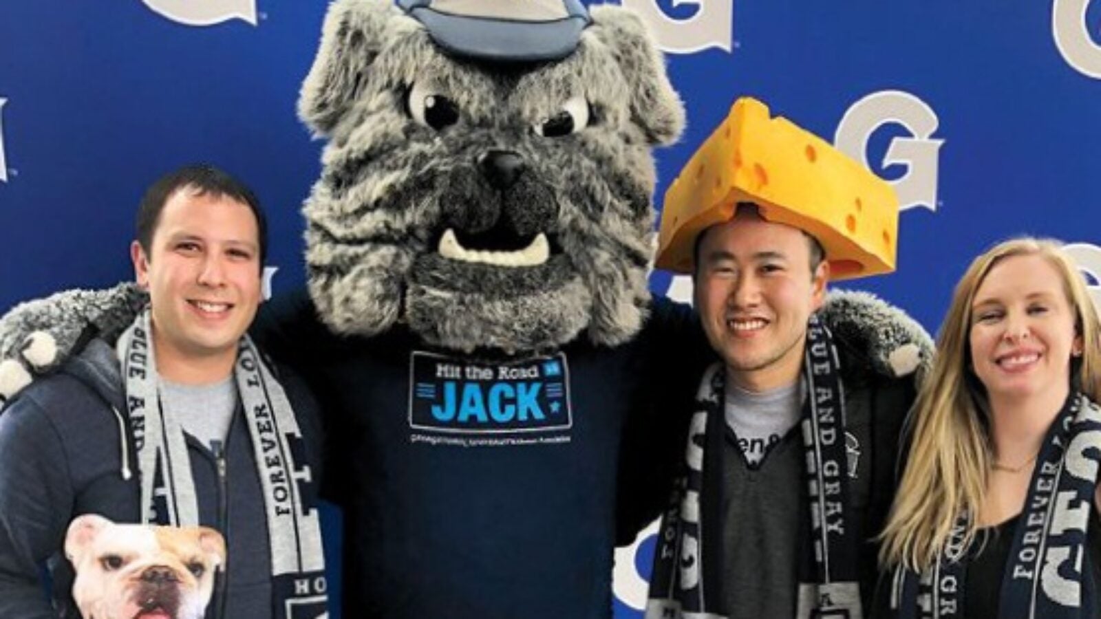 jack posing with alums in milwaukee