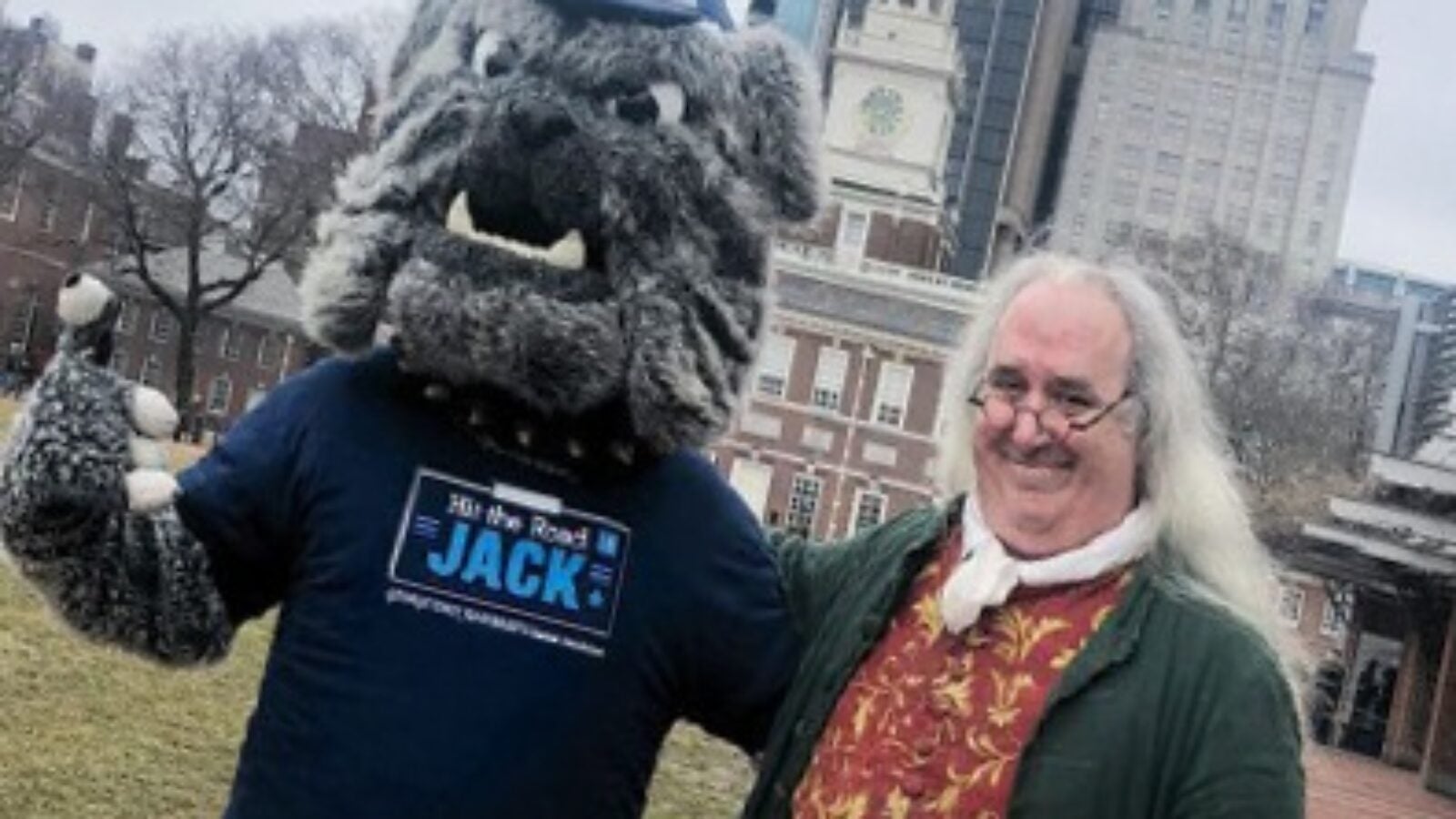 Jack posing in Philadelphia