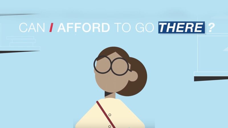 video thumnbnail of cartoon woman asking, can i afford to go there?