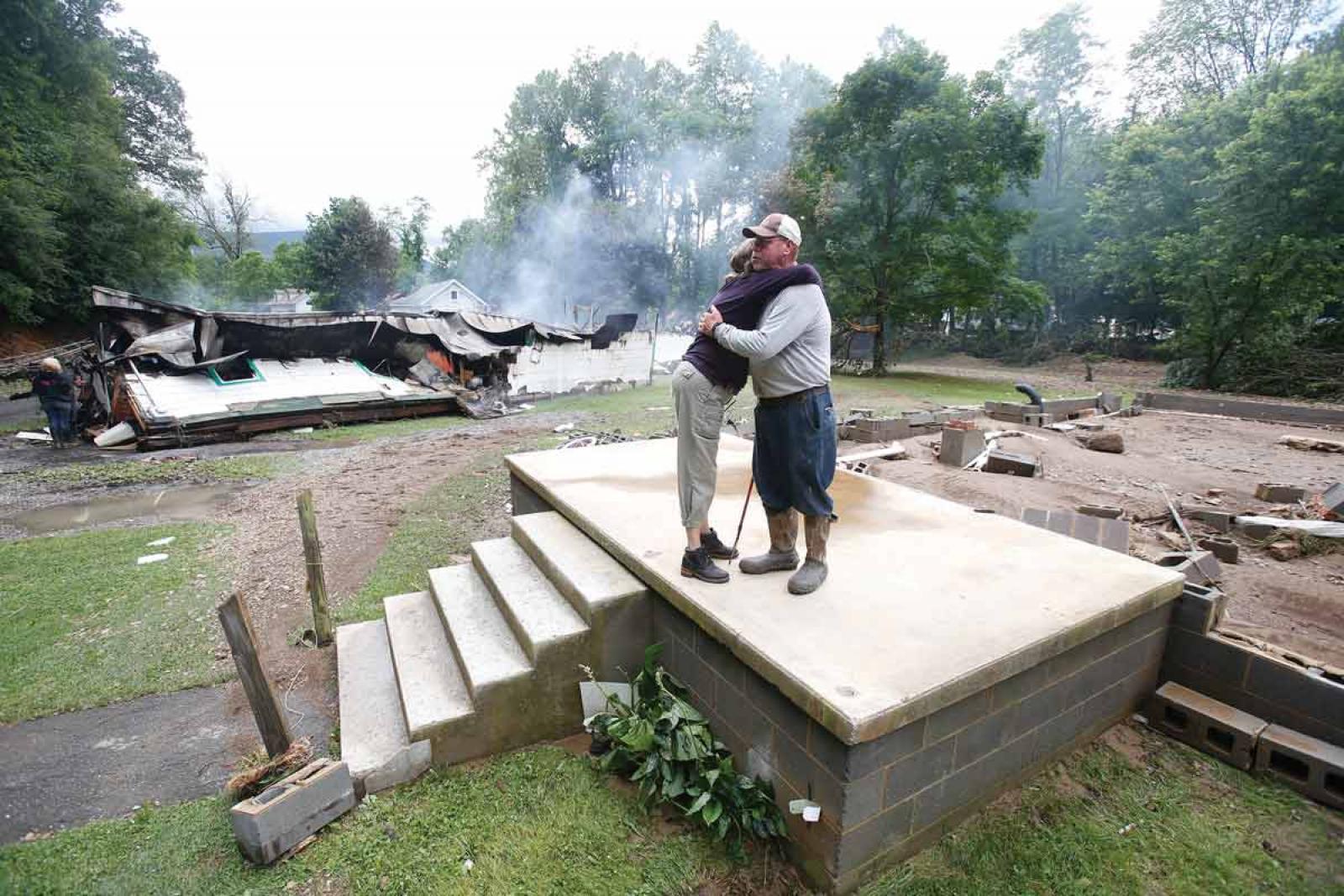 Scene after floods brought hardship to Clay County, West Virginia in 2016