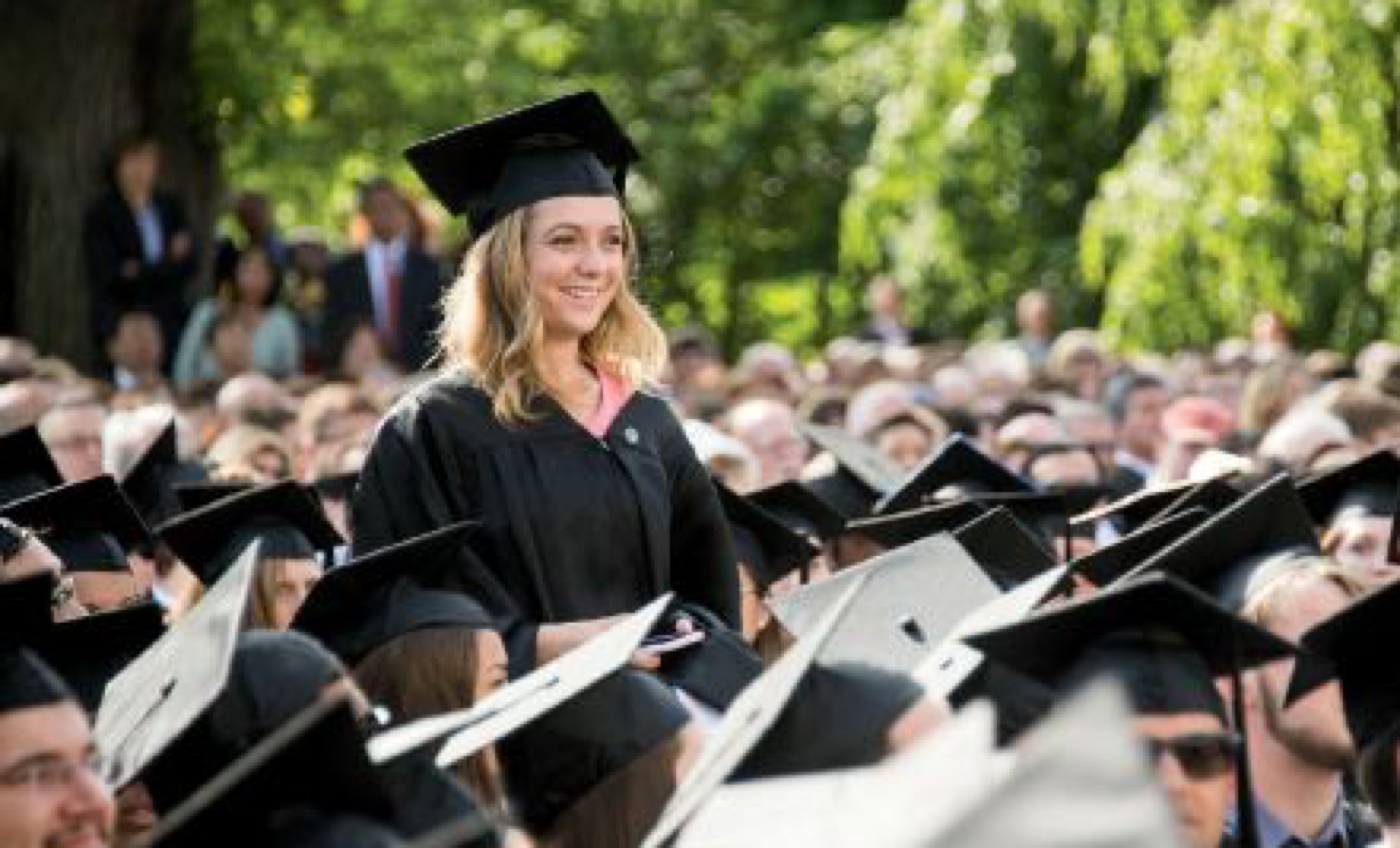 student at graduation