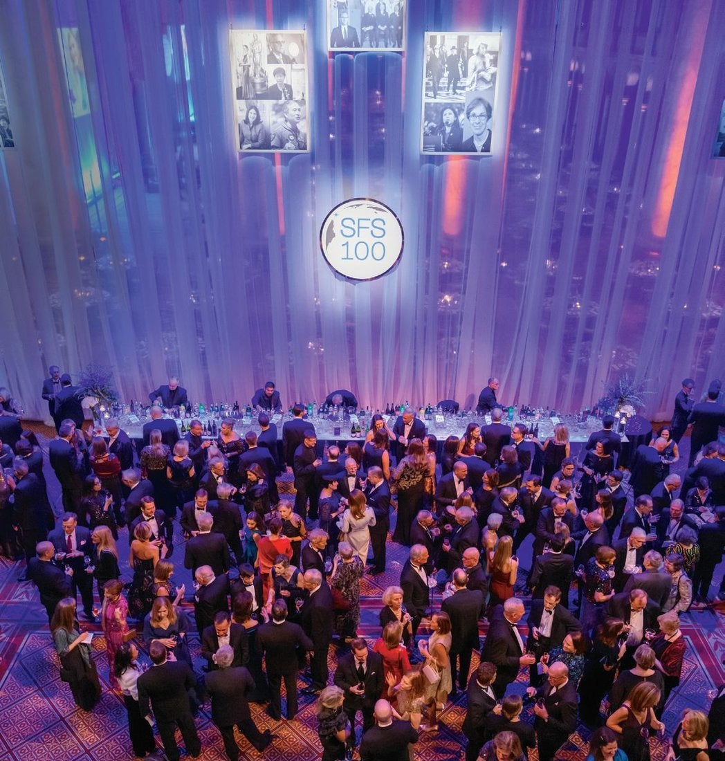 crowd of people at the centennial gala celebration