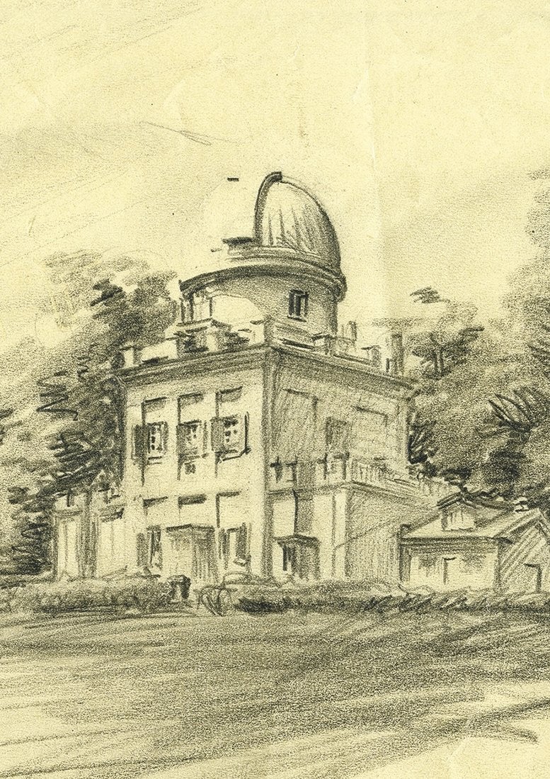 1914 sketch of the observatory