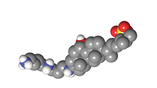 Squalamine (pictured) is a synthesized version of a powerful steroid found in sharks, studied by Zasloff for their simple yet effective immune systems.