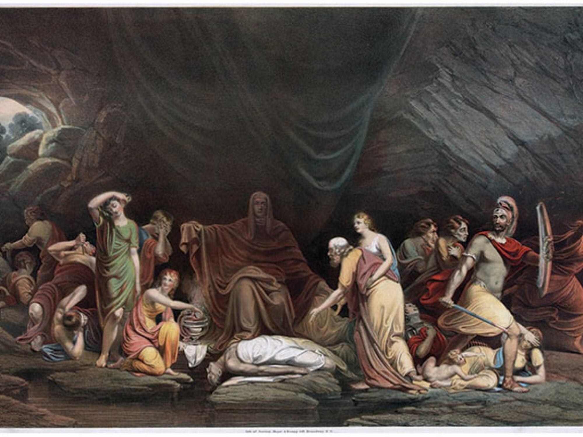 old painting of the court of death in 1820