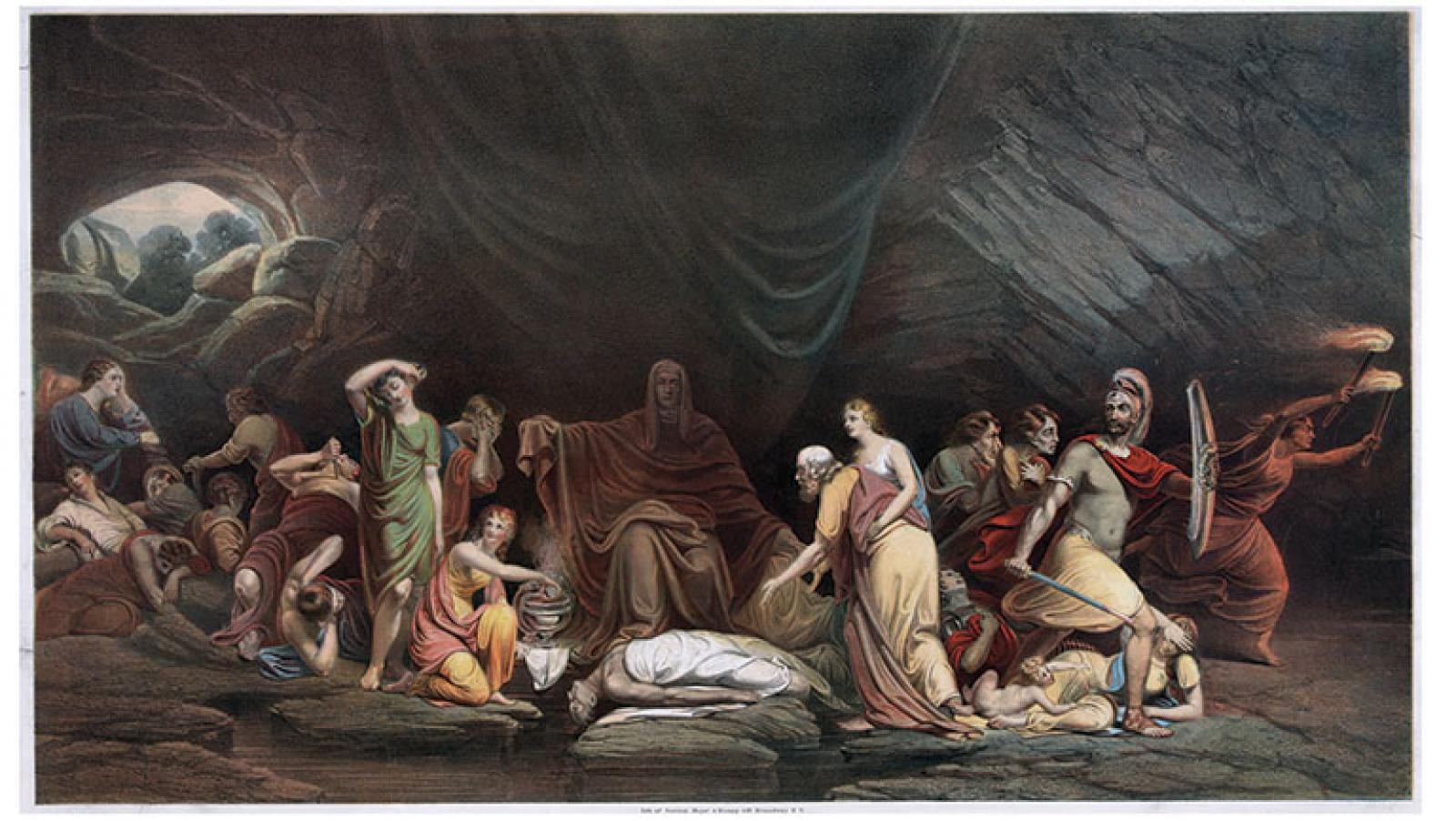 old painting of the court of death in 1820