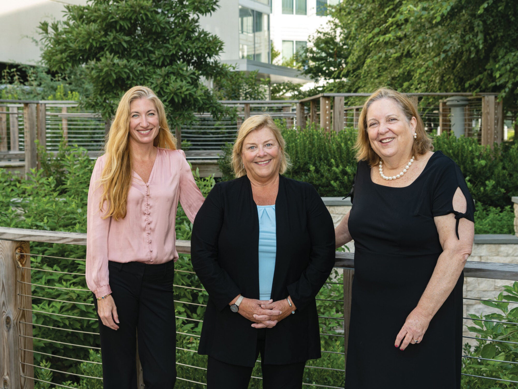 Hoya alumnae leaders pictured left to right: Claire Piccirillo, Susan Kiley Eckert, Eileen Brennan Ferrell