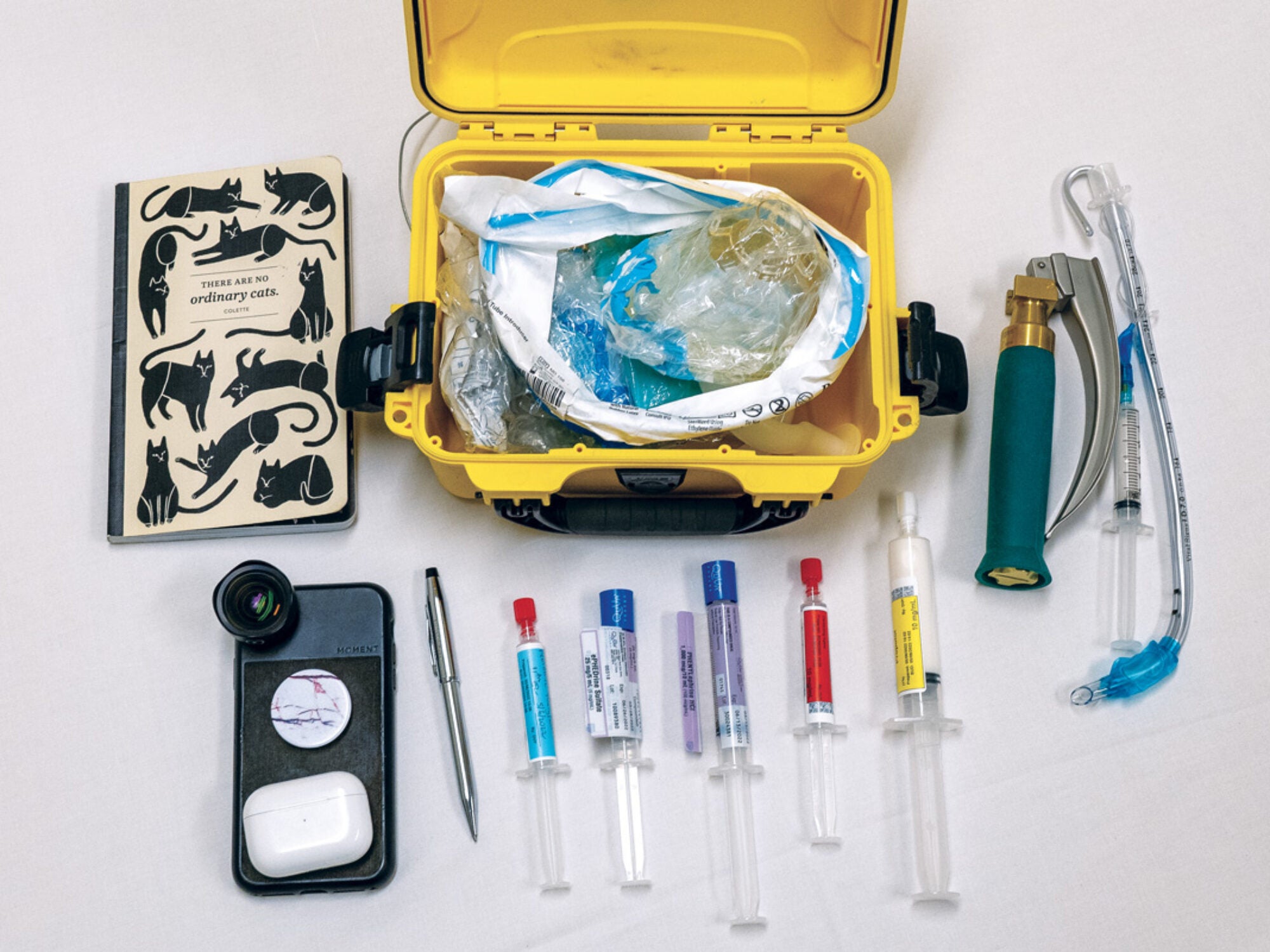 medical items that are in a whitecoat