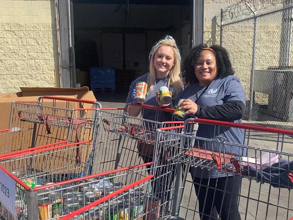 Partnering with the Los Angeles Mission, the Club of Los Angeles assembled food packages for homeless encampments and the Guardians of Love Foster Care program.