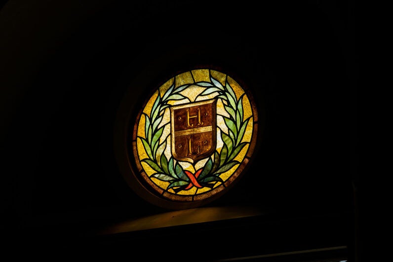 window with stained glass