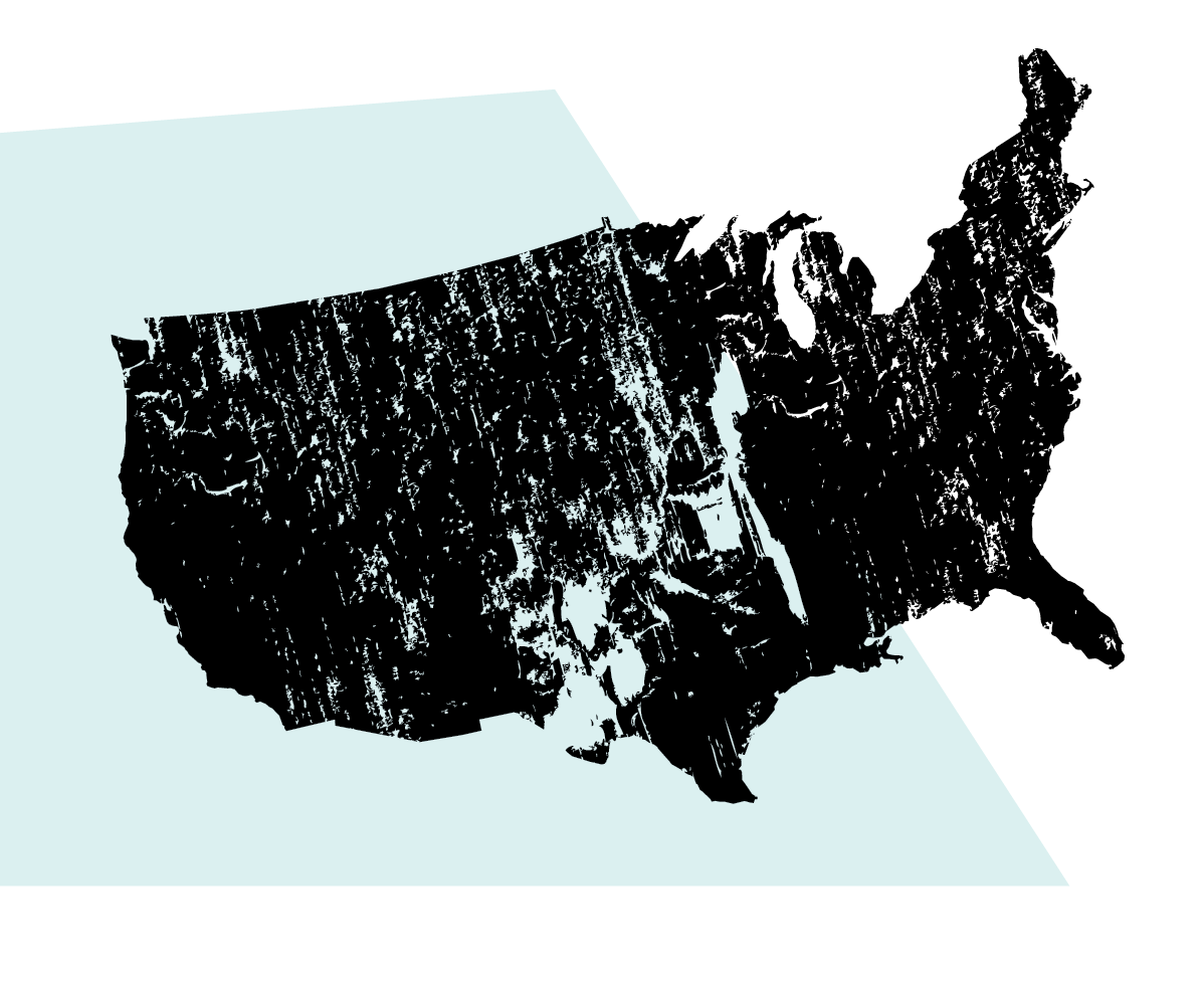graphic map of america