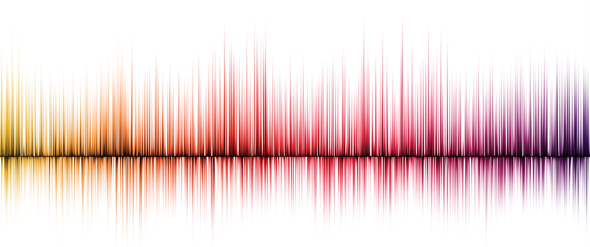 multicolored audio spike waves 
