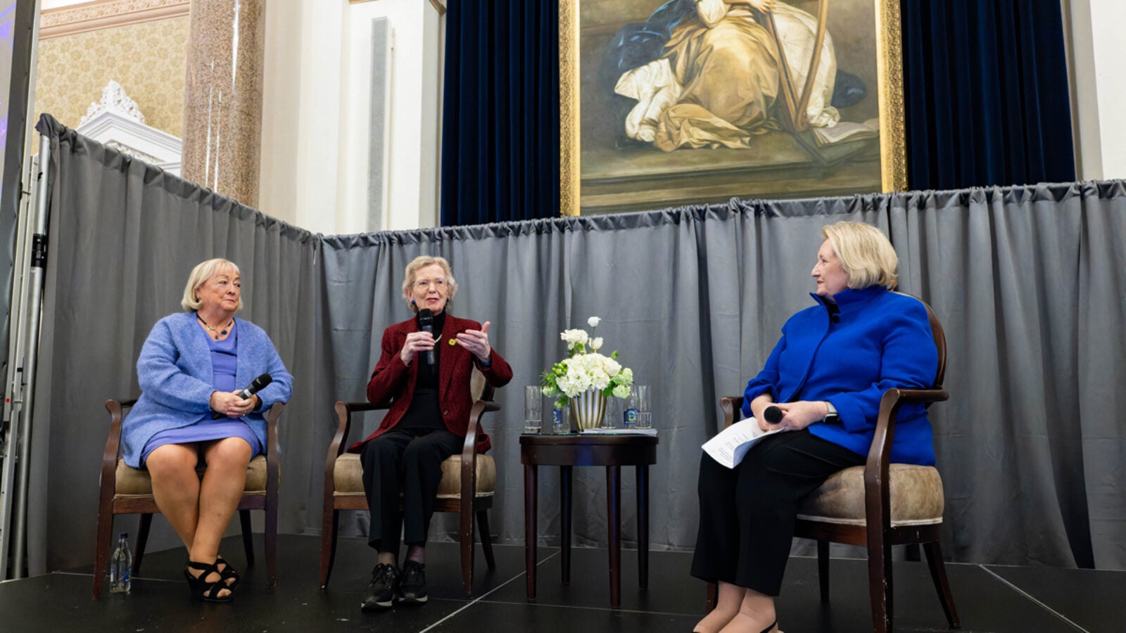 people talking on panel