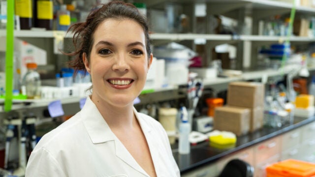 Recent graduate Zoe Malchiodi, Ph.D. (MS’19, G’24), was named the 2023–4 Matt Riddle Scholar for the Metropolitan Washington Chapter of the Achievement Rewards for College Scientists Foundation. The award funds her crucial research preformed at Georgetown University assessing natural killer cells in pancreatic cancer samples.