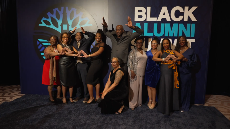 Black Alumni Summit attendees posing