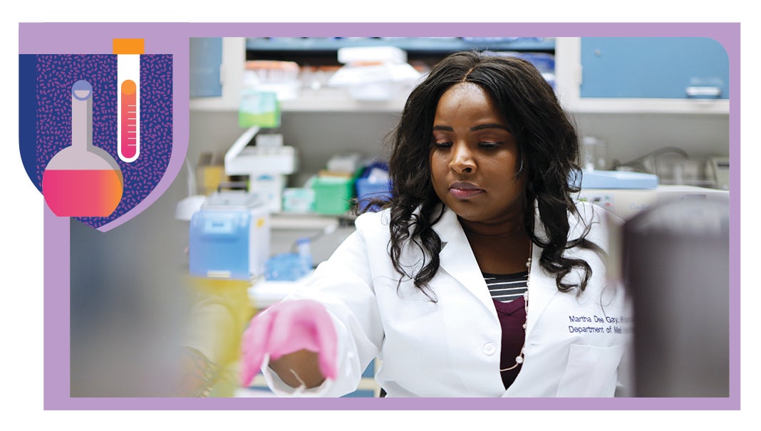 Martha D. Gay, Ph.D., assistant professor of medicine at Georgetown’s School of Medicine, enjoys going out into the community to connect with people who stand to benefit from her research on fatty liver disease.