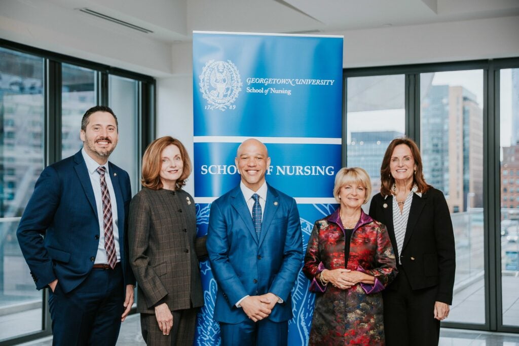 Nurse executives in residence came together at Georgetown School of Nursing’s inaugural breakfast at the AONL Conference in Boston.