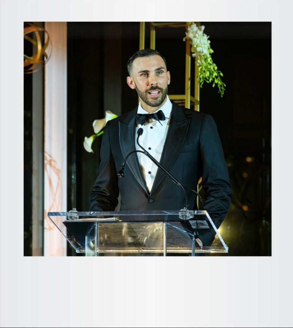 fitz lufkin at podium