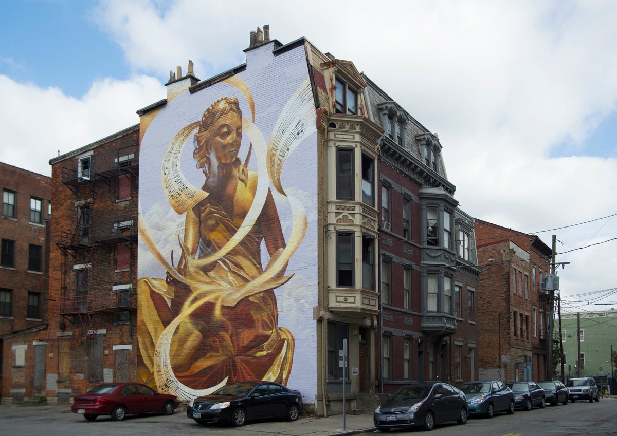 Mural in Washington Park Cincinnati called the 