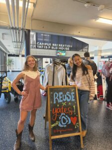 georgetown reuse club posing by sign