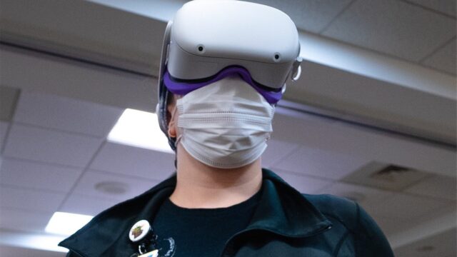 person with medical tools