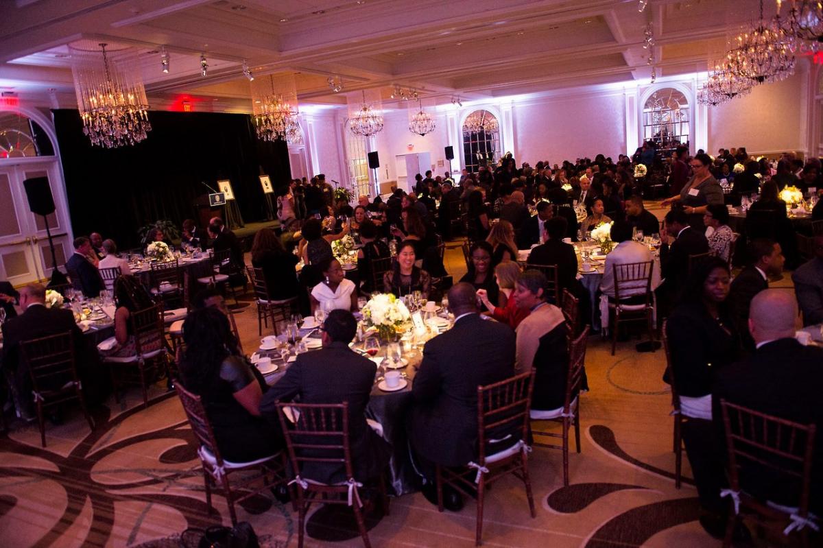 Attendees celebrate honorees at the Patrick Healy Dinner