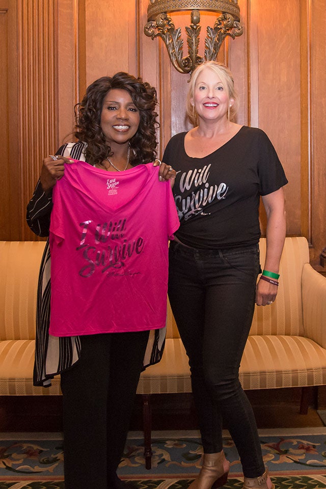 Gloria Gaynor's organization, IWillSurvive.org, partners with THRIVE SC. Photo courtesy of Mackie Moore.