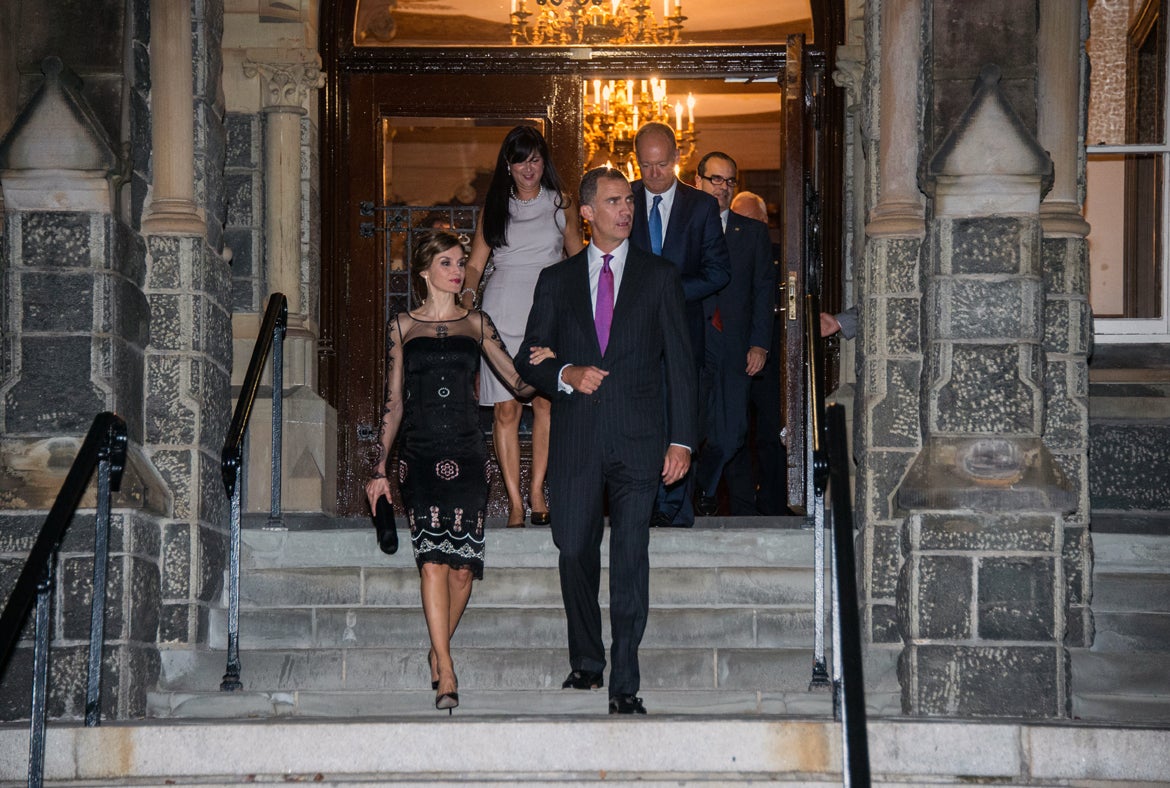 His Majesty King Felipe VI (MSFS '95) and Her Majesty Queen Letizia of Spain