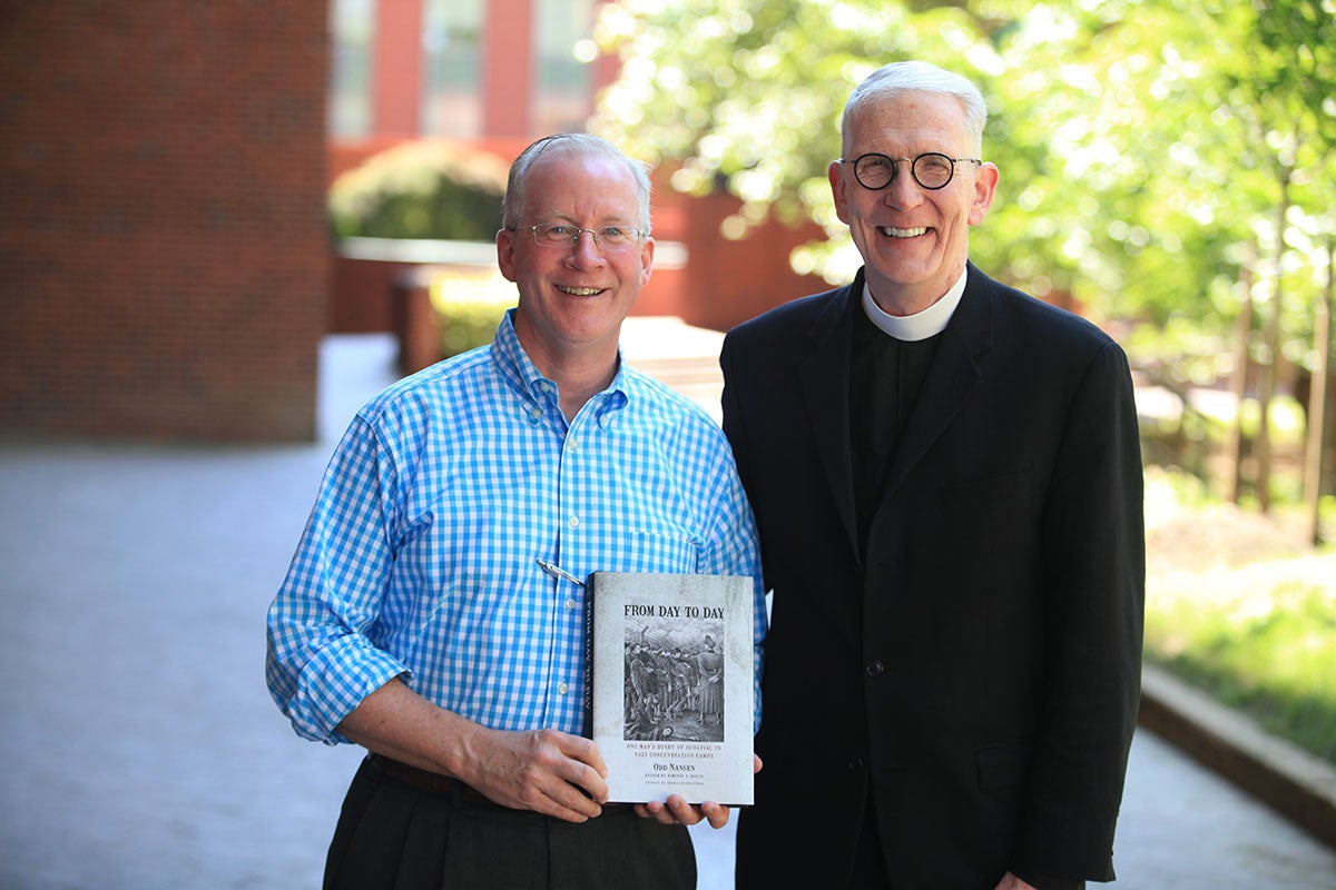 Tim Boyce and Rev. Dennis McManus, S.J.
