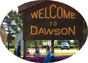 photo of Welcome to Dawson sign