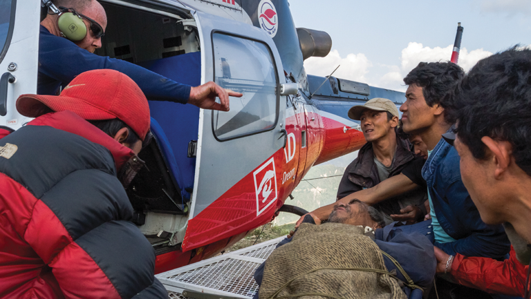 Karch helps with the 2015 Nepal earthquake